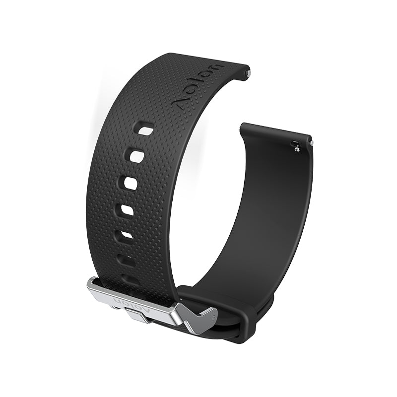 Aolon 22mm getextureerde siliconen band - Aolon